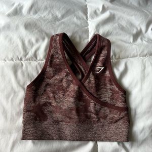 Gymshark camo sports bra